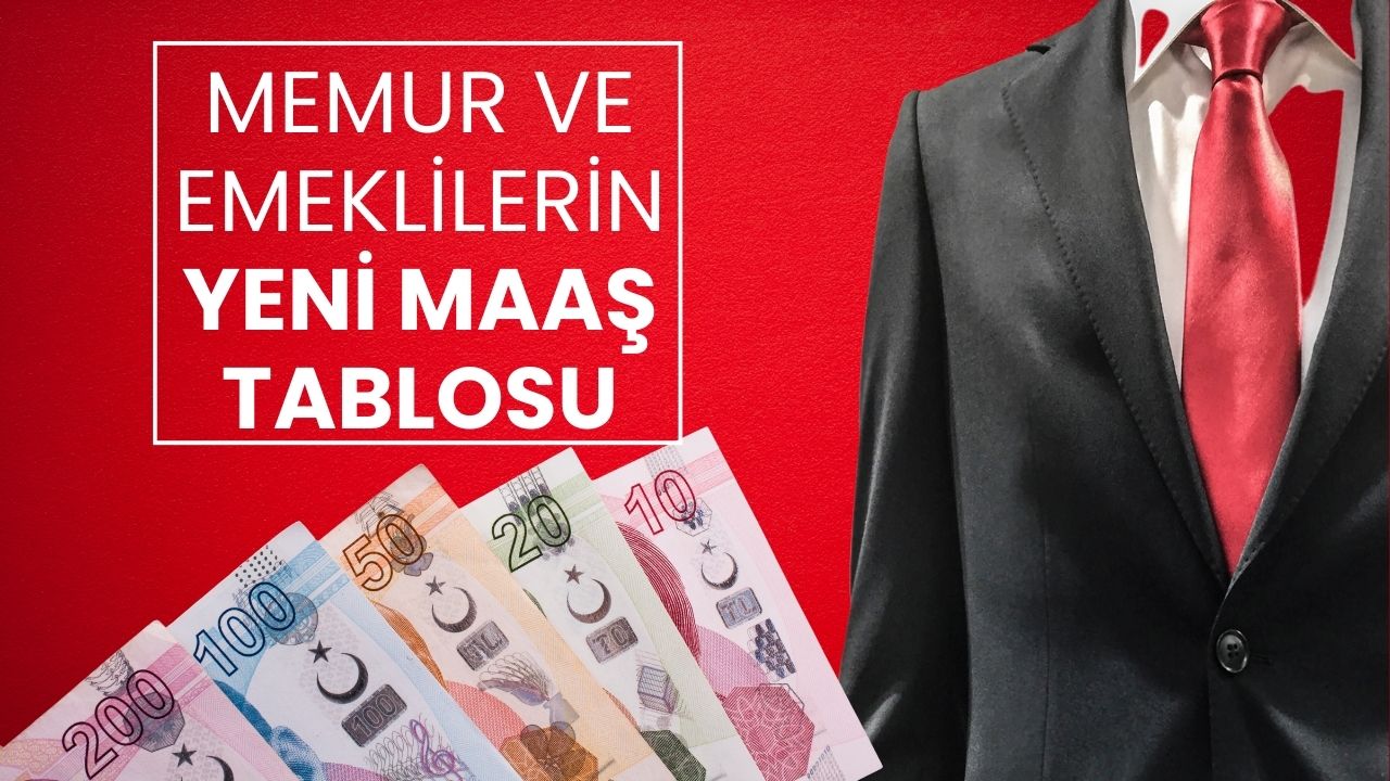 Memur ve Emeklilerin Zamlı Maaş Tablosu Ortaya Çıktı!