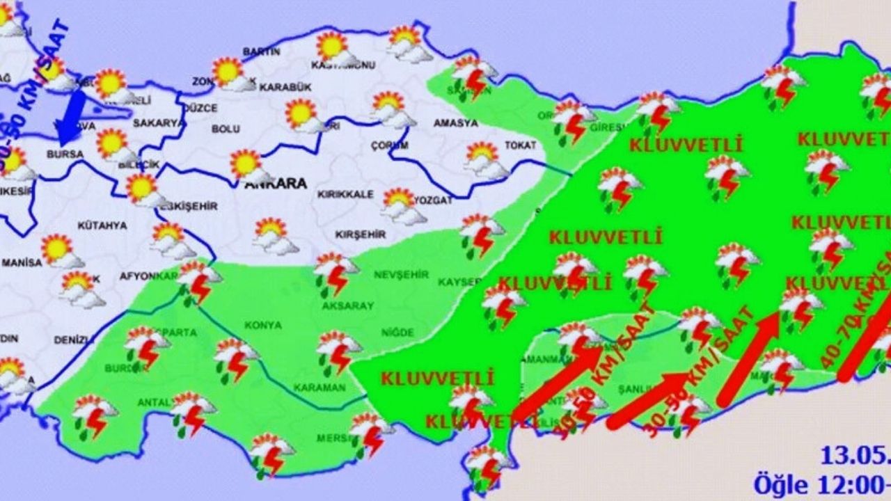 Meteoroloji'den 25 İl İçin Sarı Kod Uyarısı: Kuvvetli Yağış Yolda!