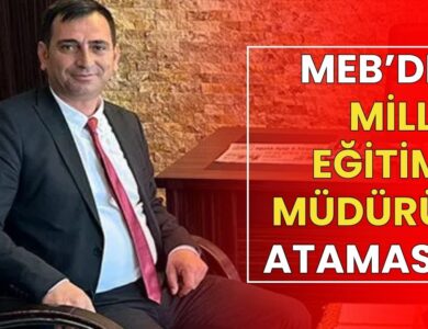Okul Müdürü Murat Peker İlçe Milli Eğitim Müdürü oldu