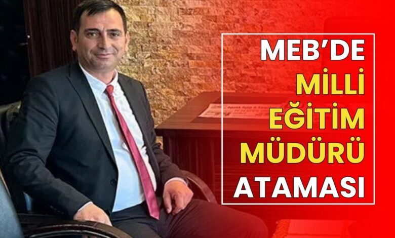 Okul Müdürü Murat Peker İlçe Milli Eğitim Müdürü oldu