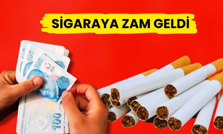 Sigaraya Zam Geldi: Yeni Fiyatlar Belli Oldu