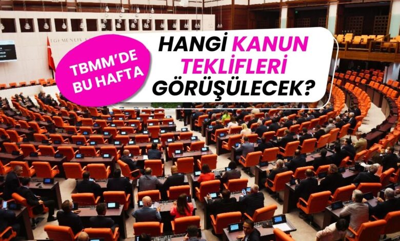 TBMM Yeni Haftaya Yoğun Gündemle Başlıyor: Masada Hangi Kanunlar Var?