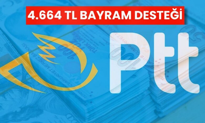 PTT'den 4 Bin 664 TL Kurban Bayramı Desteği!