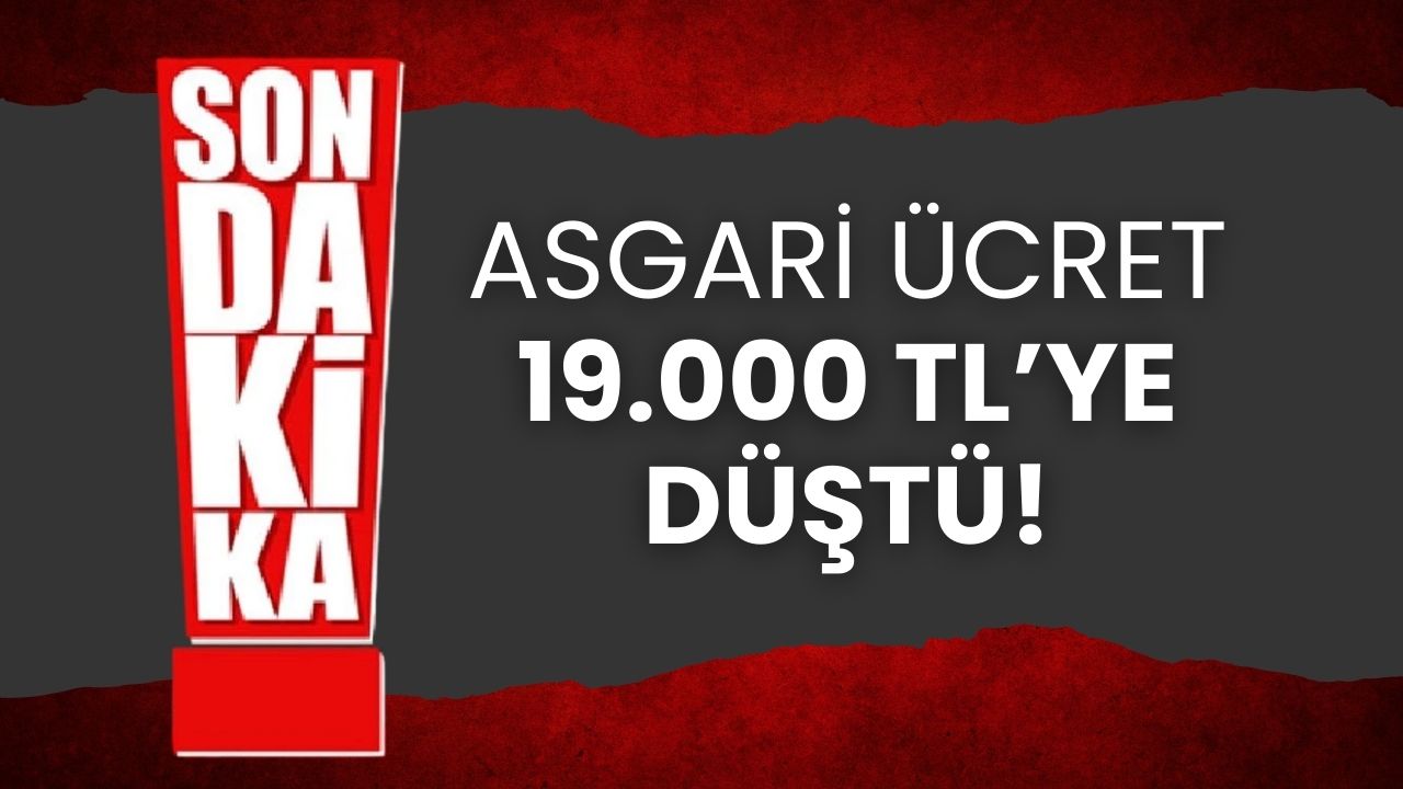 Asgari Ücrette Şok! Ara Zam Bekleniyordu, Ancak 19 Bin Liraya Düştü