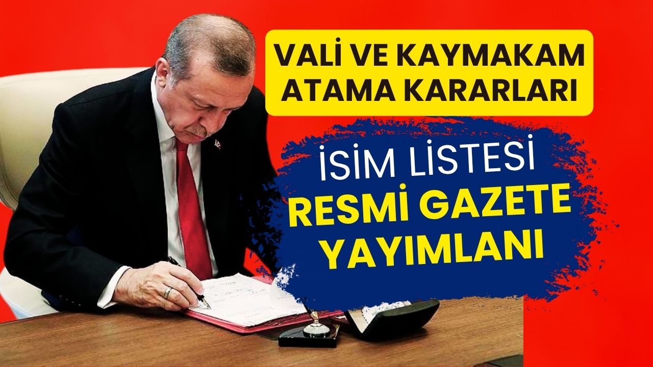Vali Yardımcıları ve Kaymakam Kararnamesi Yayımlandı: Yüzlerce Vali Yardımcısı ve Kaymakamın 28 Mayıs 2025’te Görev Yerleri Değişti: İşte İsim Listesi...
