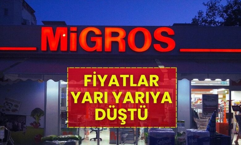 Migros’tan Mayıs Bombası: Fiyatlar Yarı Yarıya Düştü