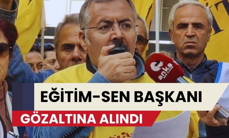 Eğitim Sen Şube Başkanı ve Eşi Gözaltına Alındı