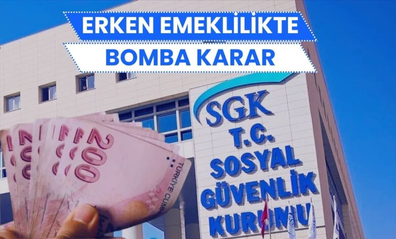 SGK'dan Bomba Karar: Artık Bu Mesleklere Erken Emeklilik Yok