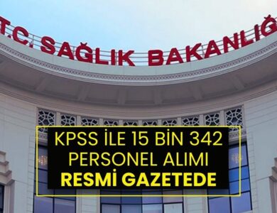 Sağlık Bakanlığı KPSS İle 15.342 Personel Alacak: Kontenjanlar ve Başvuru Tarihleri Resmi Gazetede Açıklandı