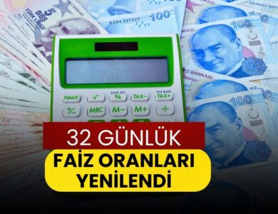 400 Bin Liranın Faiz Getirisi Şaşırttı: 32 Günlük Faiz Oranlarında Yeni Tablo Ortaya Çıktı