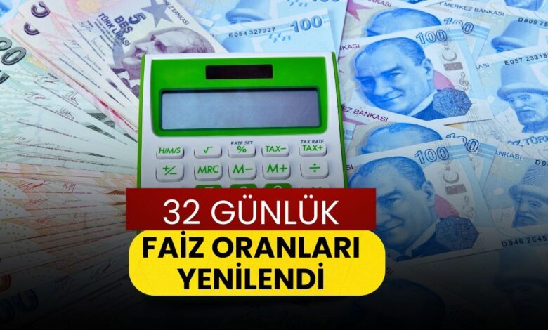 400 Bin Liranın Faiz Getirisi Şaşırttı: 32 Günlük Faiz Oranlarında Yeni Tablo Ortaya Çıktı