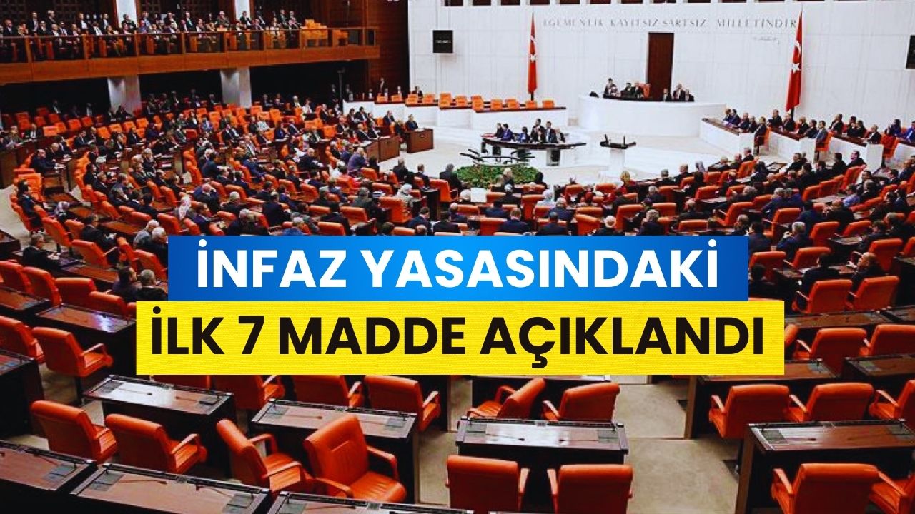 İnfaz Yasasındaki İlk 7 Madde Belli Oldu: Yargı Paketi 13 Mayıs’ta Komisyonda Görüşülecekİnfaz Yasasındaki İlk 7 Madde Belli Oldu: Yargı Paketi 13 Mayıs’ta Komisyonda Görüşülecek
