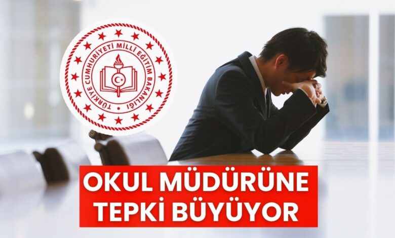 Okul müdürüne tepki: Derhal soruşturma başlatılmalı