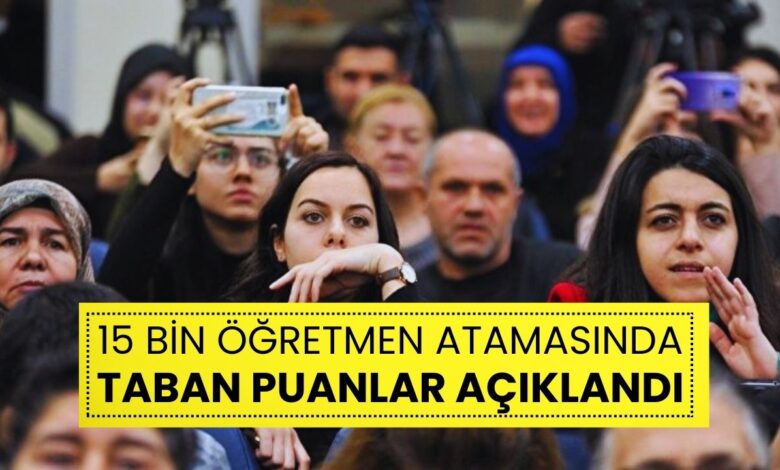 15 Bin Öğretmen Atamasında Son Dakika: Branşlara Göre Sözlü Sınav Taban Puanları Açıklandı