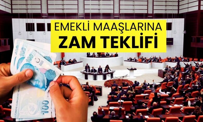 Son Dakika: Emekli Maaşı ve Bayram İkramiyesi İçin Zam Teklifi TBMM'de