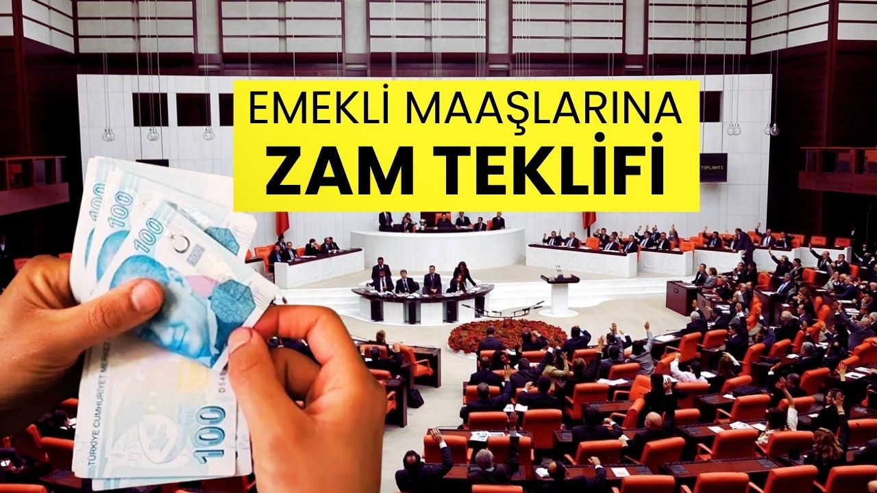 Son Dakika: Emekli Maaşı ve Bayram İkramiyesi İçin Zam Teklifi TBMM'de