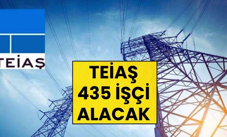 Son Dakika: TEİAŞ, 435 Daimi İşçi Alacak!