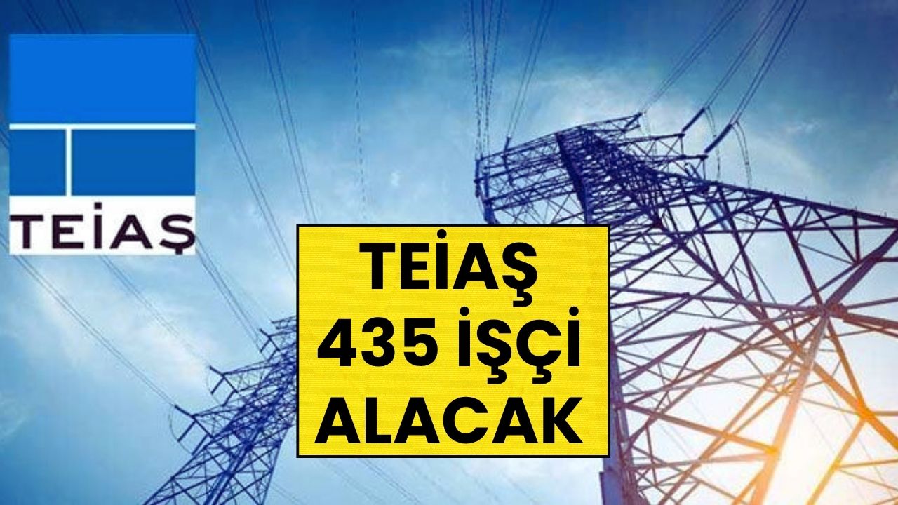 Son Dakika: TEİAŞ, 435 Daimi İşçi Alacak!
