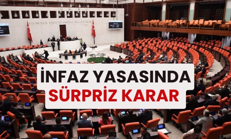 İnfaz Kanunu İçin AK Parti'den Sürpriz Karar