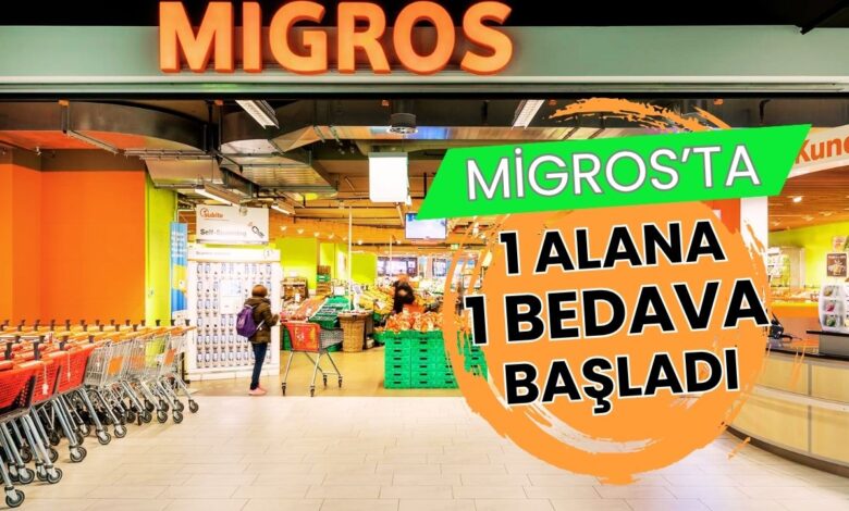 Migros’tan Bayrama Özel Sürpriz: “1 Alana 1 Bedava” Kampanyası Başladı!