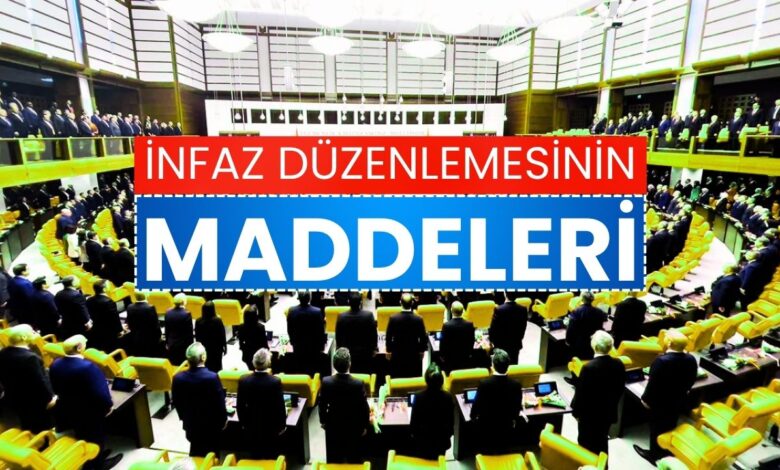 İnfaz Düzenlemesinin Ayrıntıları Belli Oldu! İşte İlk 8 Madde