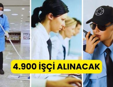 61 İlde KPSS Şartsız 4.900 İşçi Alımı Yapılacak: Danışma Memuru, Bekçi, Ambulans Şoförü, Mühendis, İşçi, Güvenlik, Temizlik...