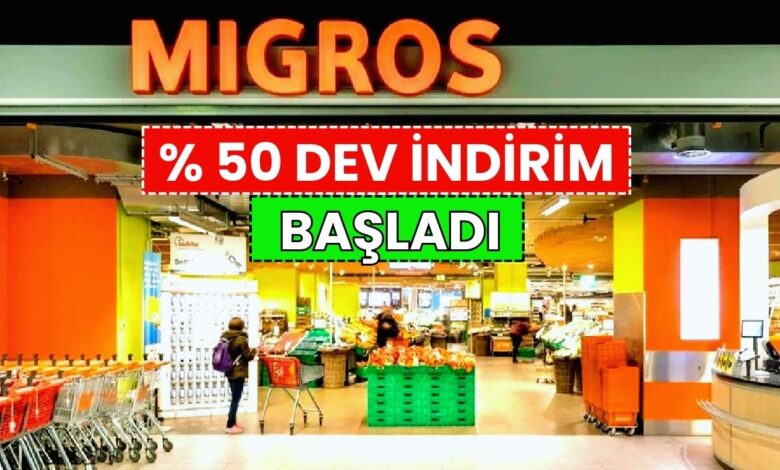 Migros'ta Bayrama Özel Dev Kampanya: Aynı Ürünün İkincisi Yüzde 50 İndirimli!!