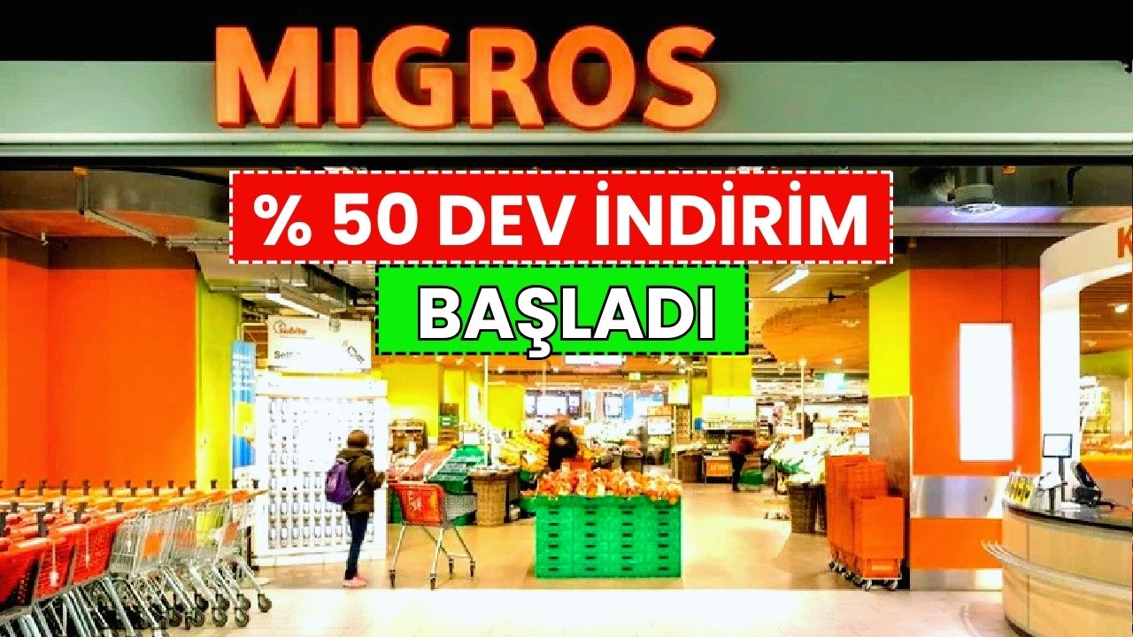 Migros'ta Bayrama Özel Dev Kampanya: Aynı Ürünün İkincisi Yüzde 50 İndirimli!!
