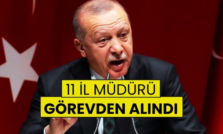 3 Bakanlıkta Atama ve Görevden Alma Depremi: Cumhurbaşkanı Erdoğan 11 İl Müdürünü Görevden Aldı