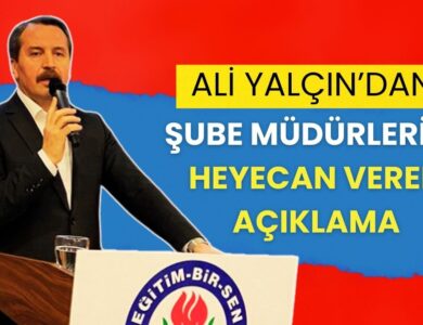 Ali Yalçın'dan Şube Müdürlerine Heyecan Veren Açıklama: Toplu Sözleşmeyle Maaşlara Düzenleme Mesajı Mı?