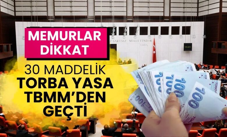 Memurlar İçin Yeni Dönem Başlıyor: 30 Maddelik Torba Yasa Meclisten Geçti
