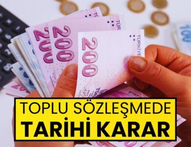 Toplu Sözleşmede Tarihi Karar: Maaşlardan Gelir Vergisi Kesintisi Kalktı!