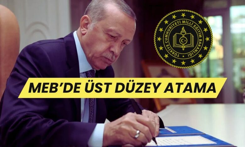 MEB'de Gece Yarısı Atama Depremi: Cumhurbaşkanı Erdoğan'dan 3 Genel Müdür Ataması!