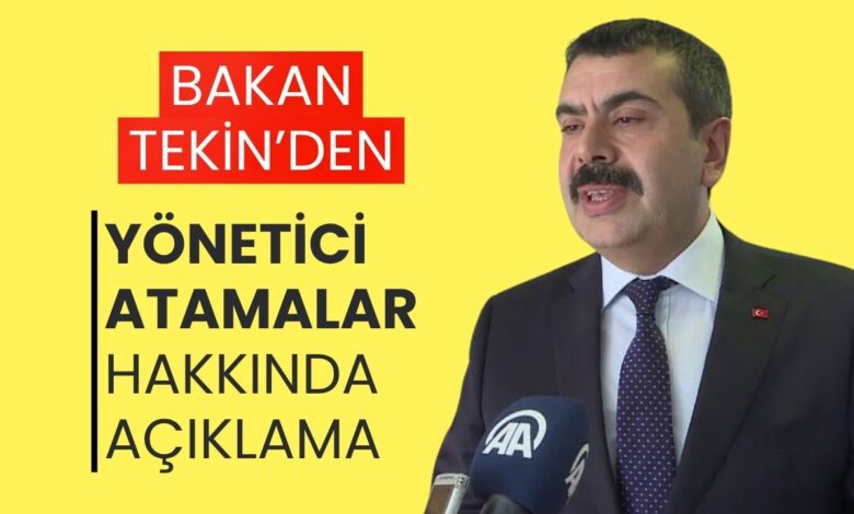 Son Dakika: Bakan Tekin Canlı Yayında Açıkladı: Okul Müdürleri Artık Millî Eğitim Akademisi'nden Seçilecek!