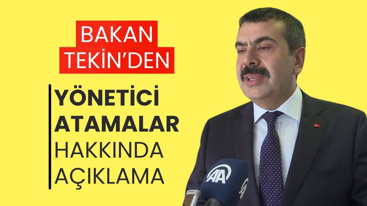 Son Dakika: Bakan Tekin Canlı Yayında Açıkladı: Okul Müdürleri Artık Millî Eğitim Akademisi'nden Seçilecek!