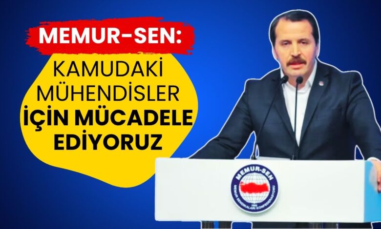 Memur-Sen'den Kamudaki Mühendislere Destek: "Sorunlarınızın Çözümü İçin Mücadele Ediyoruz!"