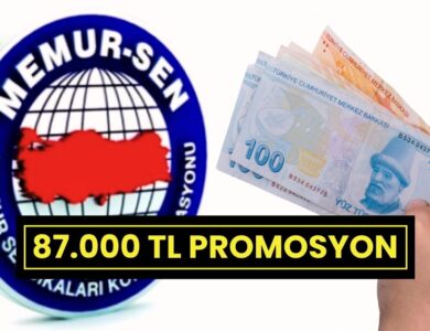 Memur-Sen'den bayram öncesi 87 bin lira promosyon müjdesi