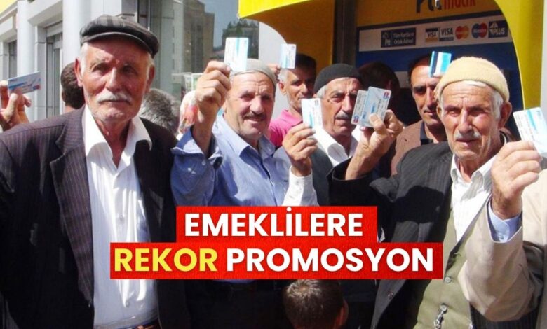 Emeklilere heyecanlandıran haber! Rekor promosyon geldi...