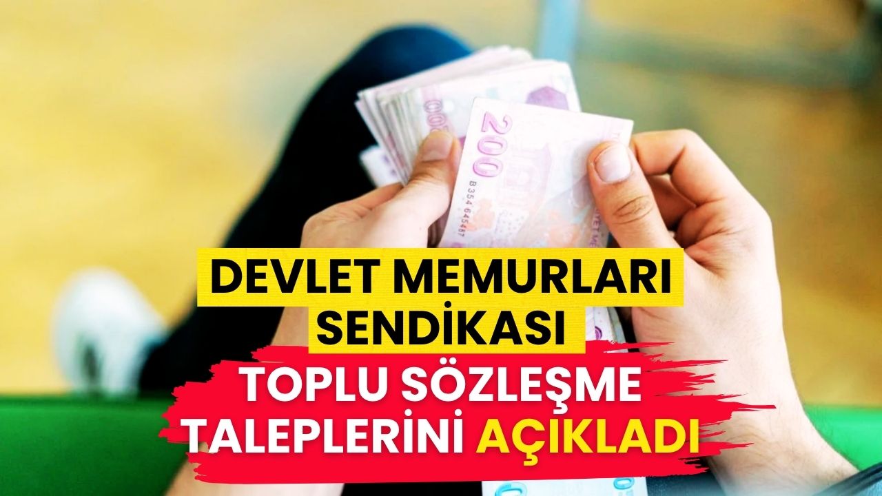 Devlet Memurları Sendikası Toplu Sözleşme Taleplerini Açıkladı: Bayram İkramiyesi, 3600 Ek Gösterge, Yardımcı Hizmetler Sınıfı, Mühendislik Meslek Kanunu, Gelir Vergisi...