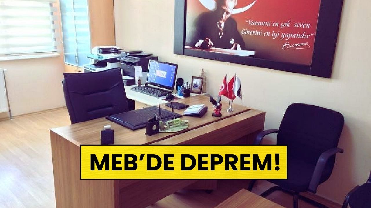 Milli Eğitim Müdürlüğünde Deprem: Müfettişlerin Başkanı ve Yardımcısı Görevden Alındı
