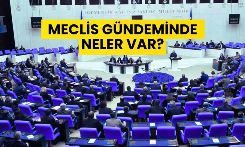 Meclis'in Bu Haftaki Gündemi Yoğun: Önemli Kanun Teklifleri Masada!