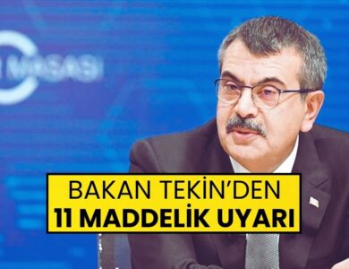 Bakan Tekin'den Tüm Öğretmen ve Müdürlere Uyarı: Sene Sonu Yapılacak 11 Maddelik İşlem Açıklandı!