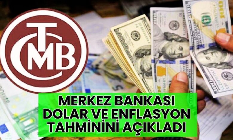 Merkez Bankası yayımladı: İşte yıl sonu dolar ve enflasyon tahmini