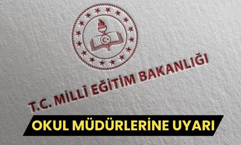 MEB'den Okul Müdürlerine 2025 Ödül İşlemleri Uyarısı