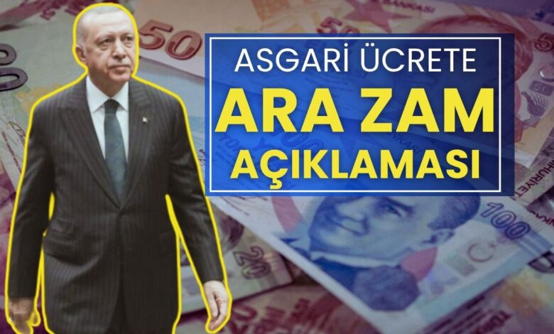 Son dakika: Cumhurbaşkanı Erdoğan'dan asgari ücrete ara zam açıklaması!