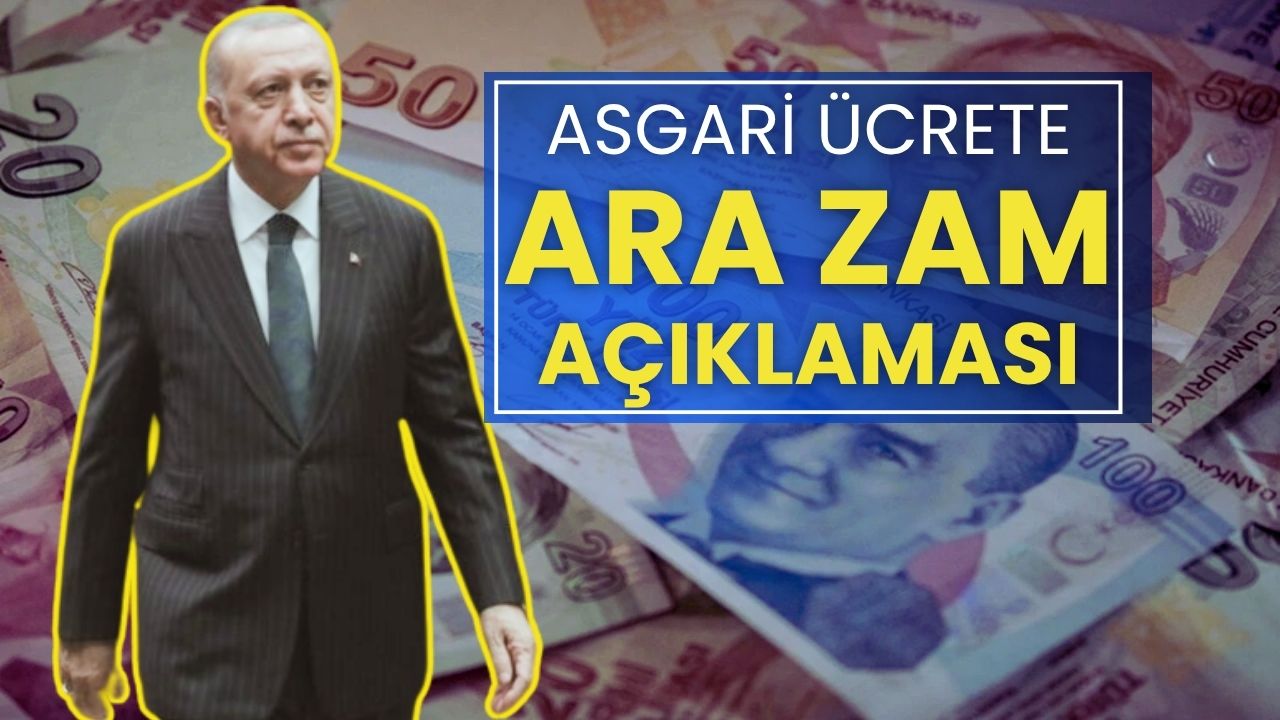 Son dakika: Cumhurbaşkanı Erdoğan'dan asgari ücrete ara zam açıklaması!