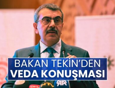 Okullar Kapanırken Bakan Tekin'den Veda Konuşması!