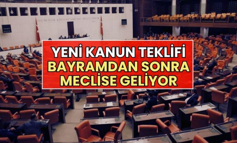TRT Haber Duyurdu: Yeni Kanun Teklifi Bayramdan Sonra Meclis'e Geliyor!