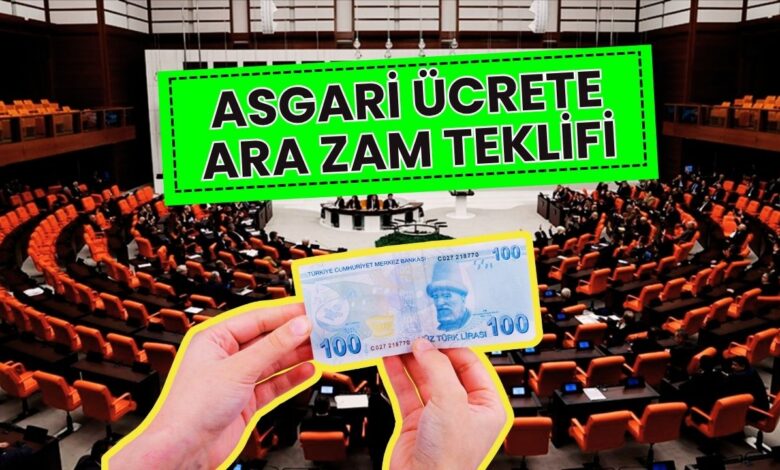 Asgari Ücrete Müjdes Bayramın Dördüncü Günü Geldi: Ara Zam Teklifi Meclis'te!